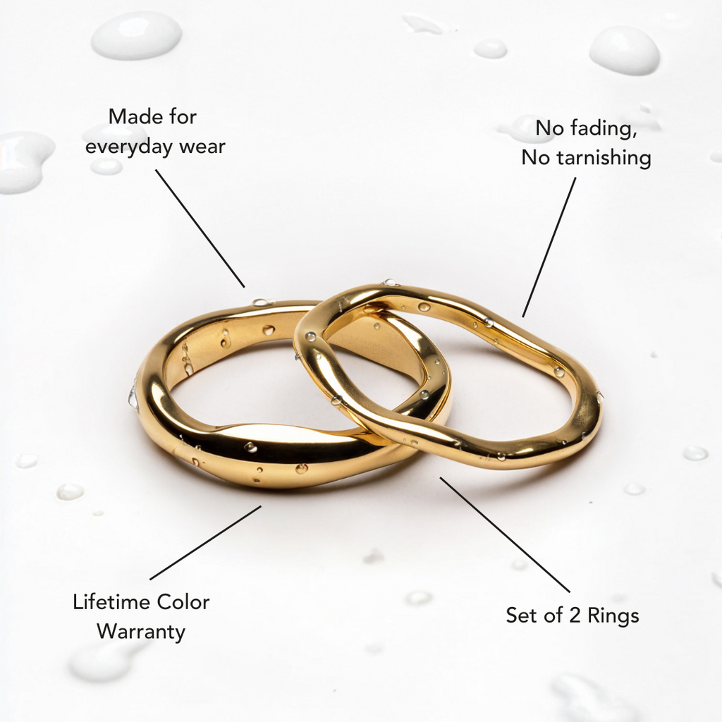 Example "Gemini" Stackable Rings