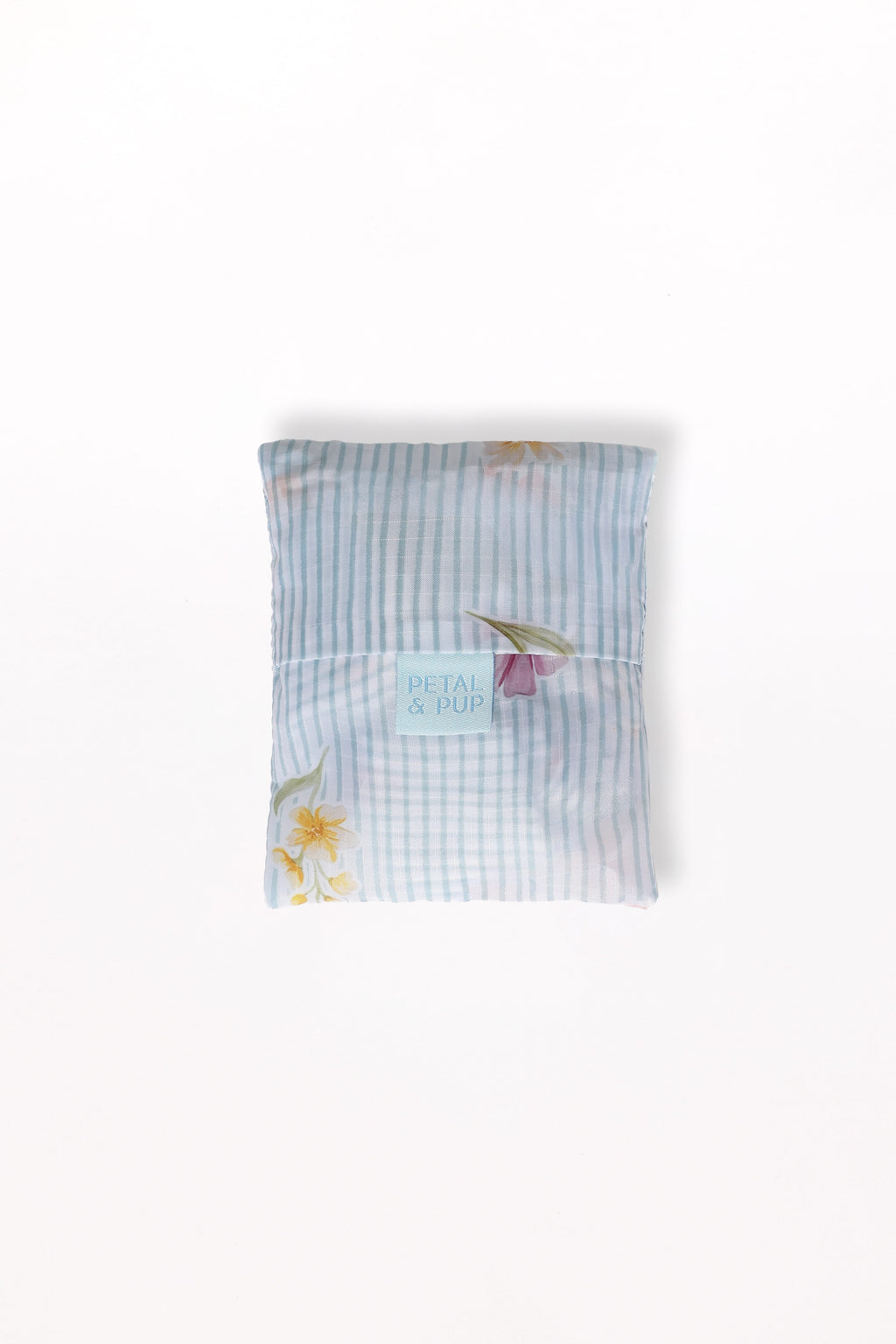 Reusable Shopping Bag - Blue Garden Stripe