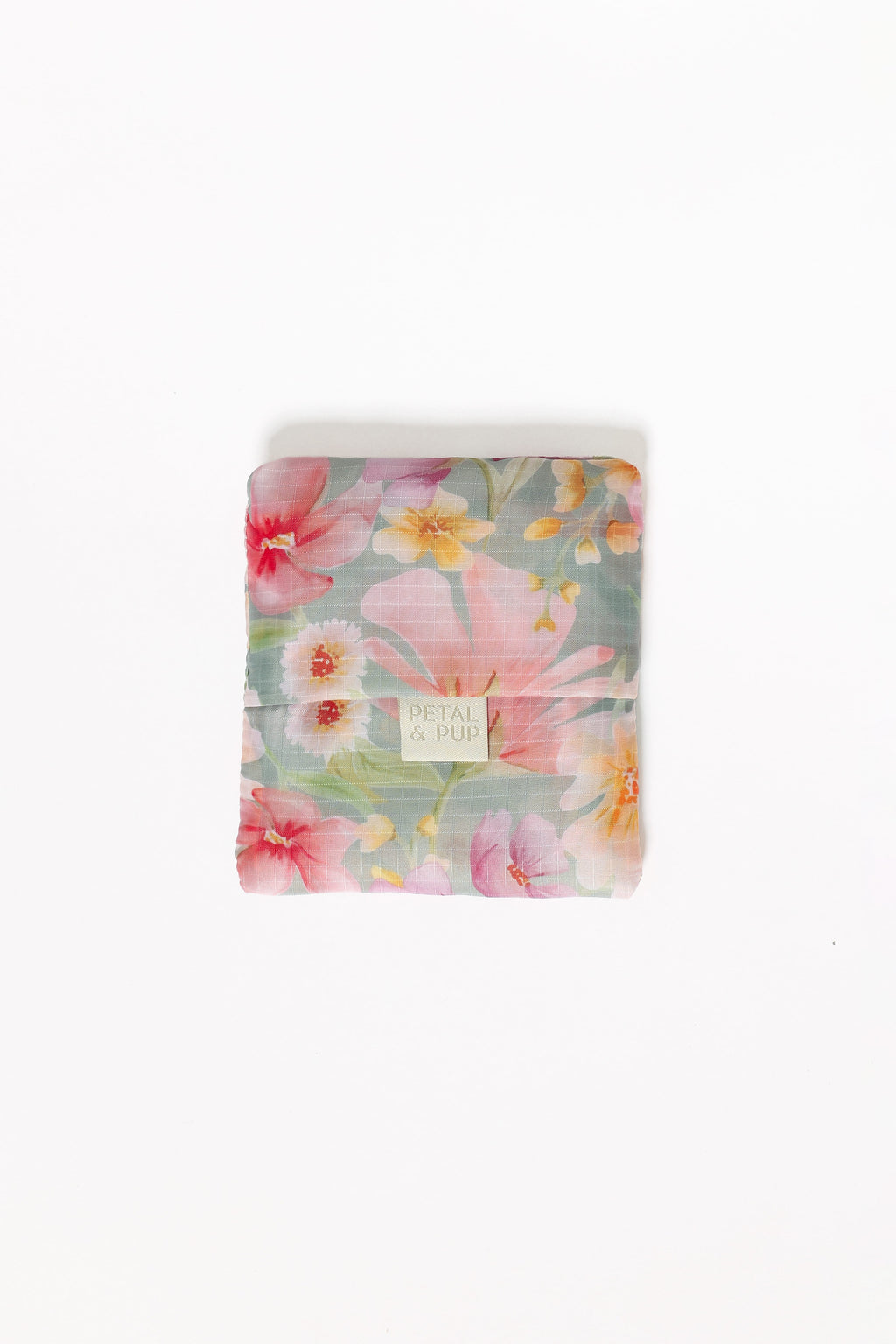 Reusable Shopping Bag - Sage Wildflowers