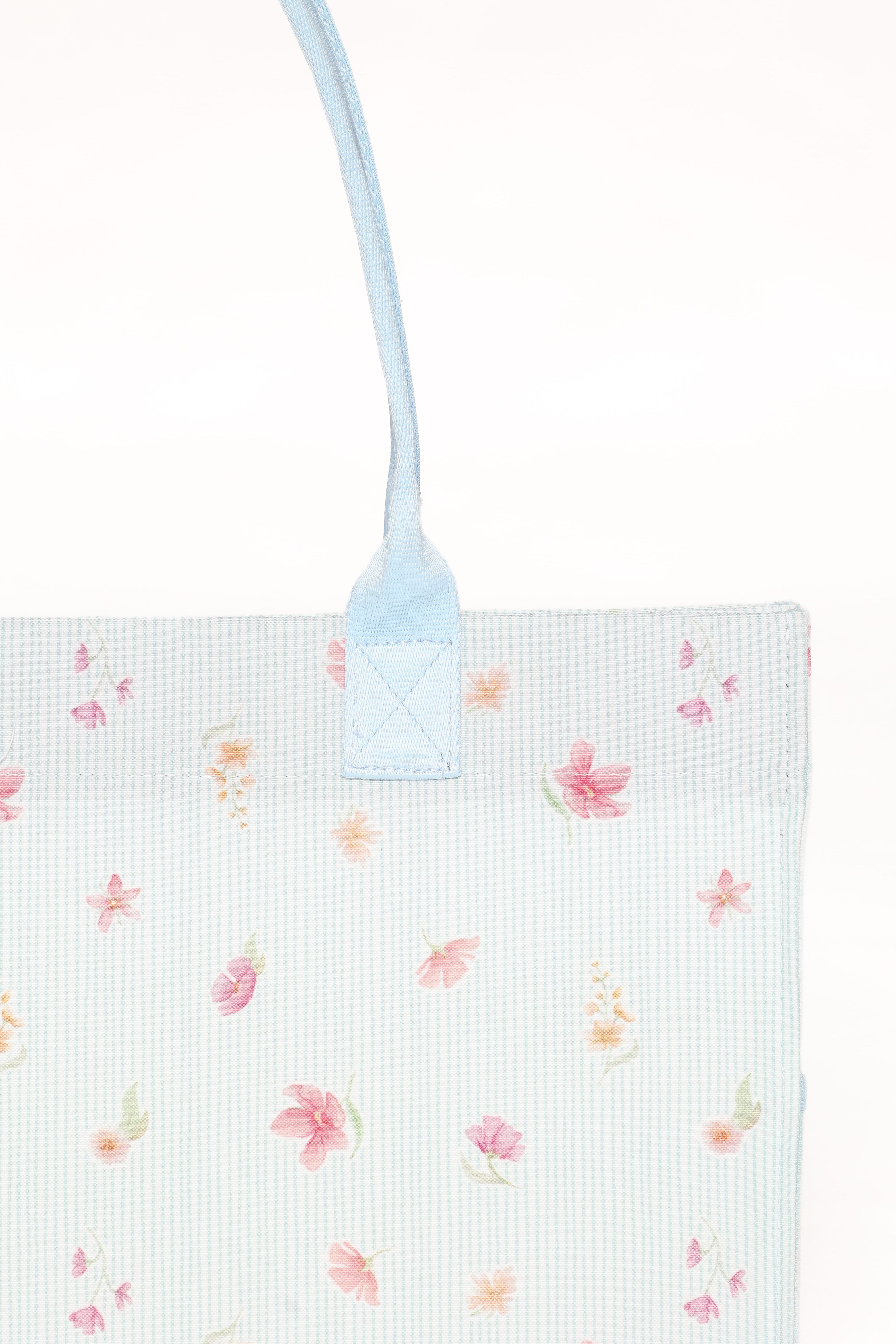 Ultimate Tote Bag - Blue Garden Stripe