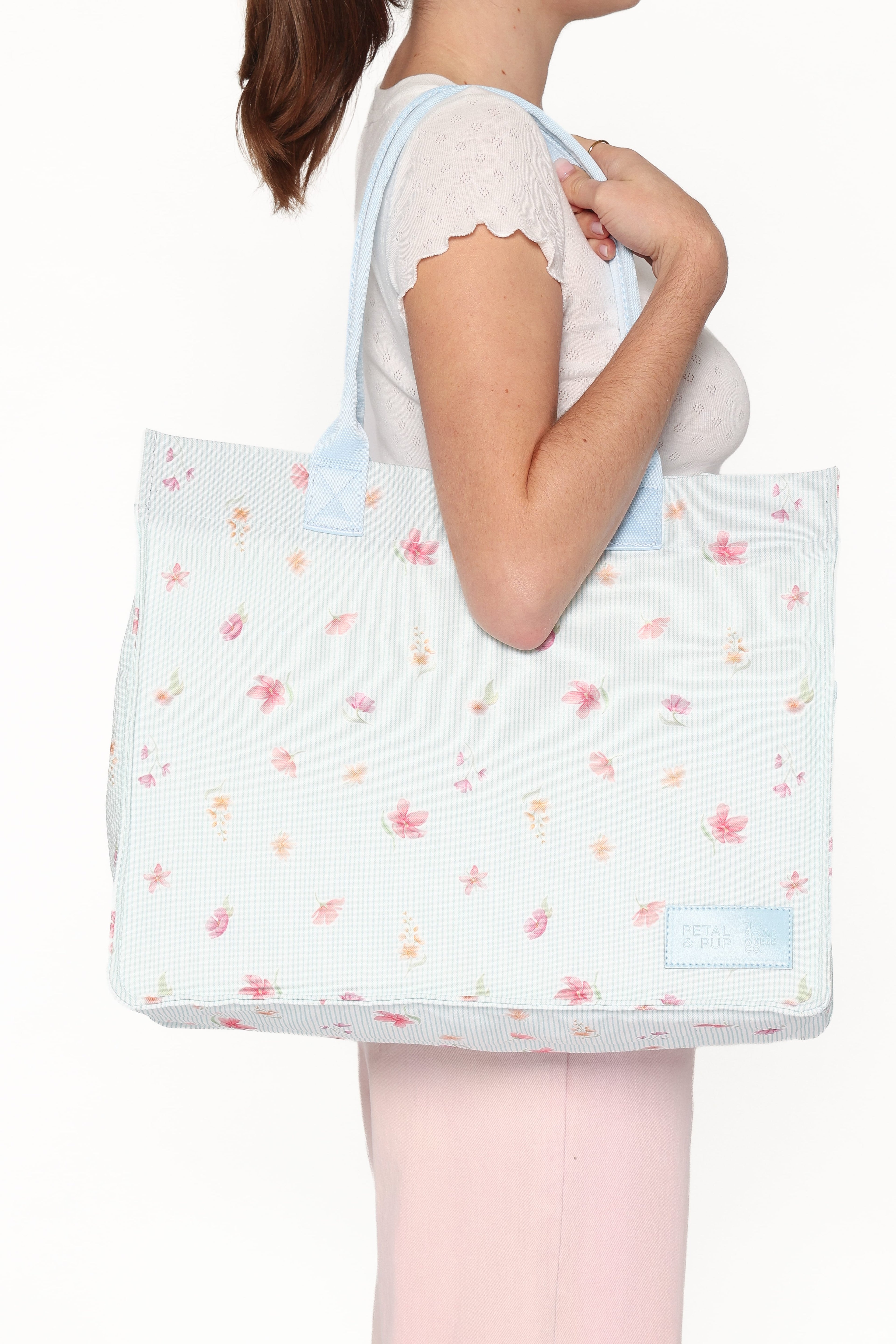 Ultimate Tote Bag - Blue Garden Stripe