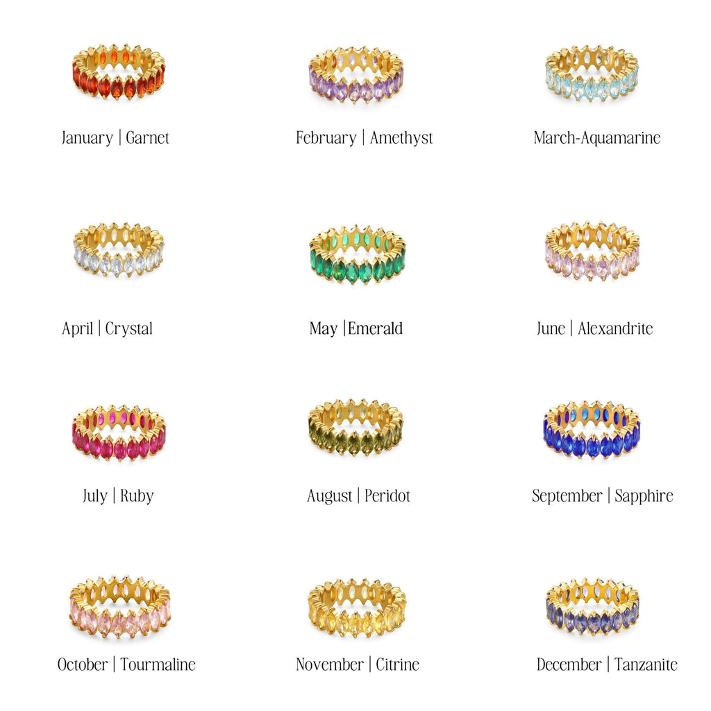 Example Birthstone Eternity Ring