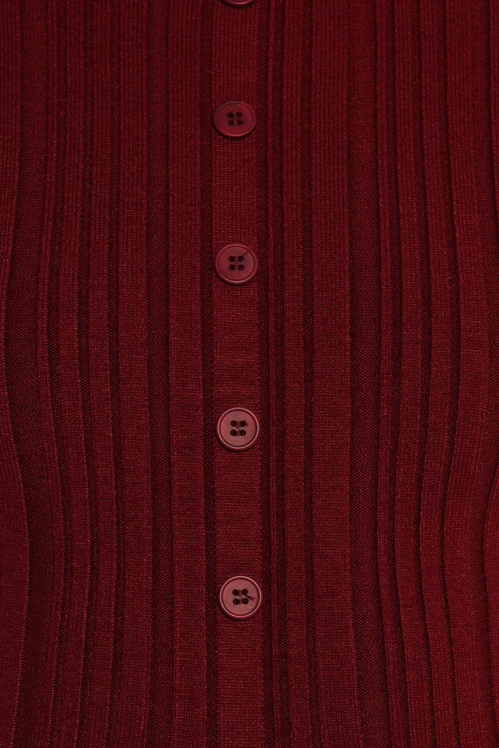 Hatte Cardigan Top - Dark Cherry