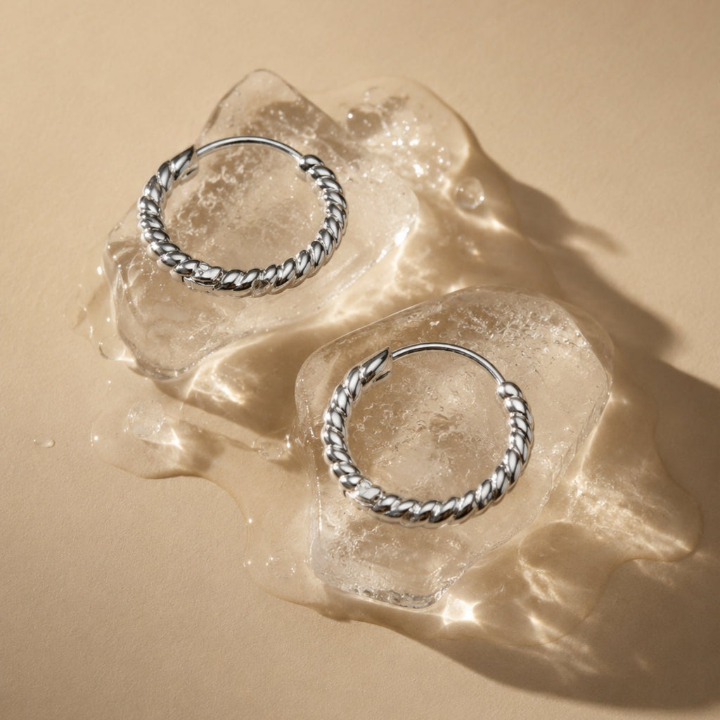 Example Twisted Hoops Earrings