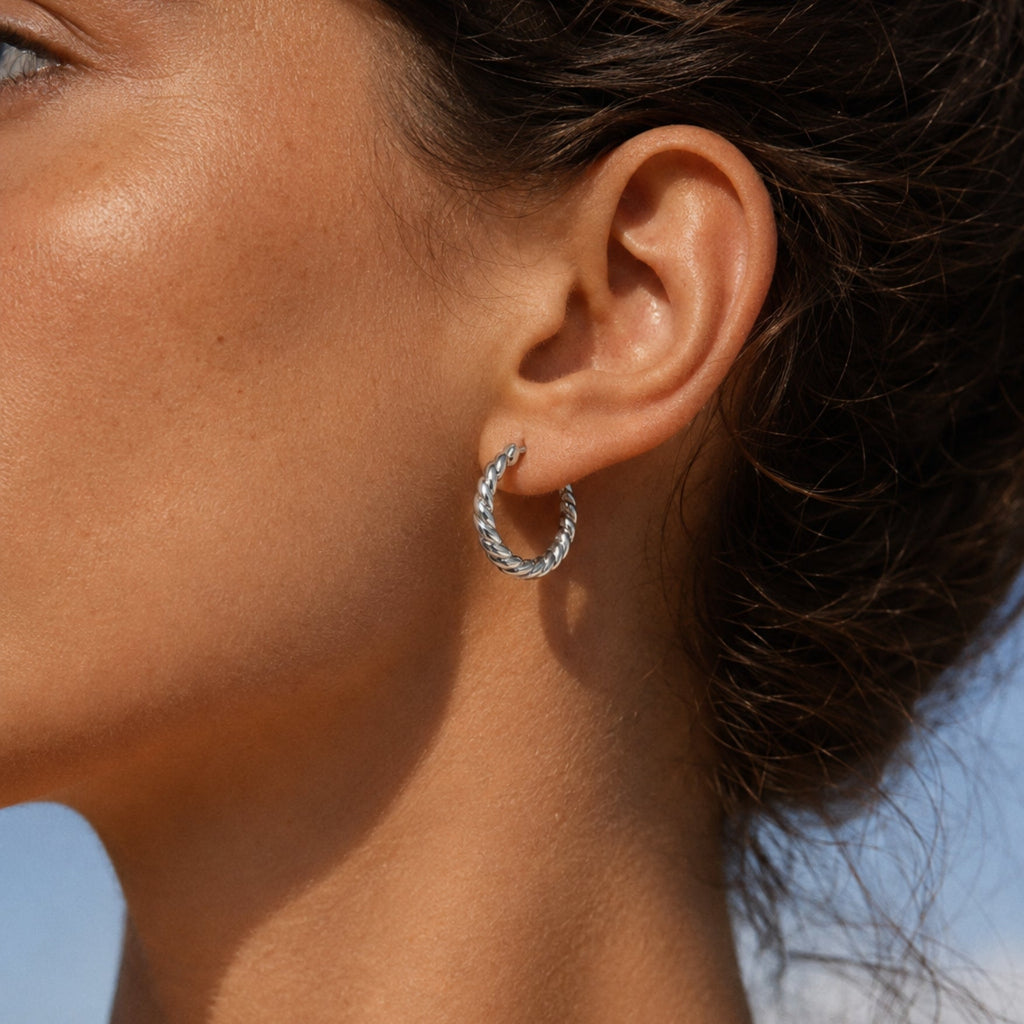 Example Twisted Hoops Earrings